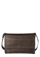 messenger micron in pelle martellata - ebano - 10Decimi