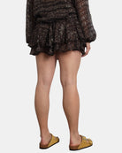 mini gonna donna - silk voile lurex geo leo - 10Decimi