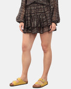 mini gonna donna - silk voile lurex geo leo - 10Decimi