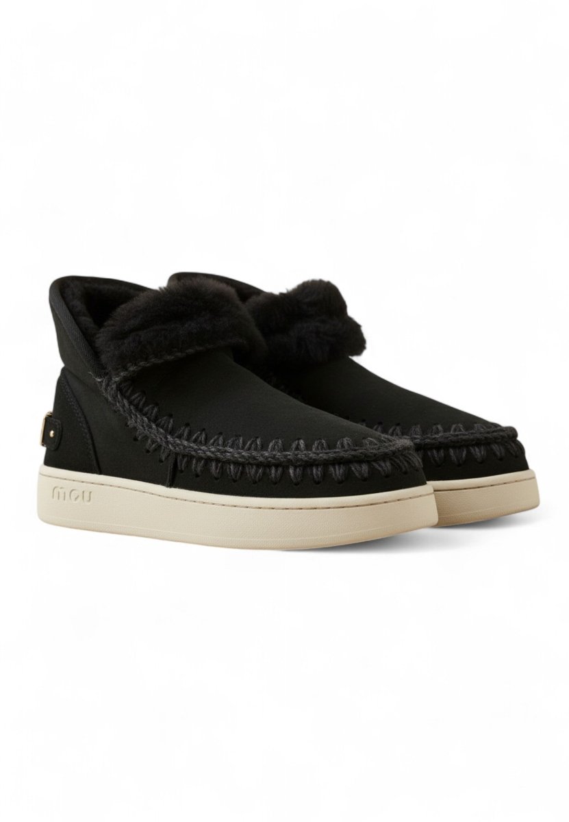 new eskimo sneaker suede let - bkbk black/black - 10Decimi