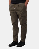 PANTALONE CARGO 40 WEFT CON COULISSE - W893 VERDE MILITARE - 10Decimi