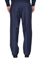 pantalone in cordura di lana - 037 blu navy - 10Decimi
