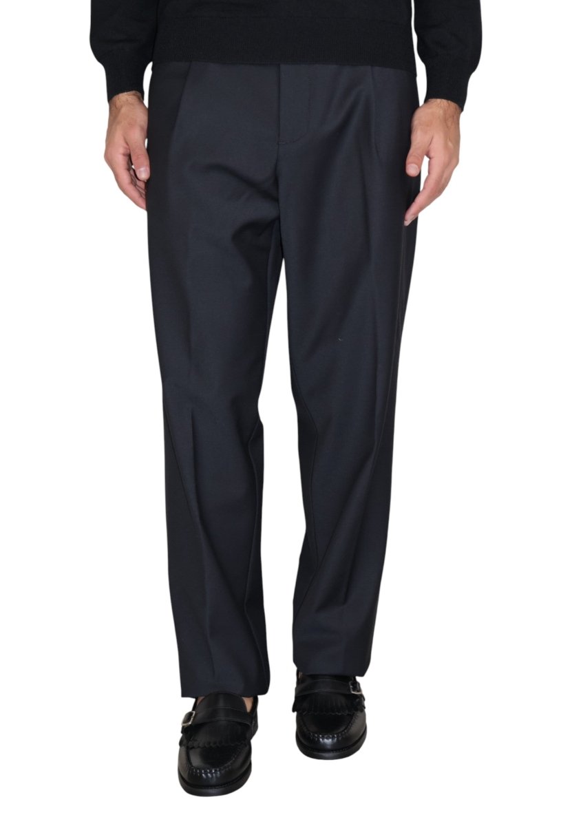 pantalone in cordura di lana - 999 nero - 10Decimi