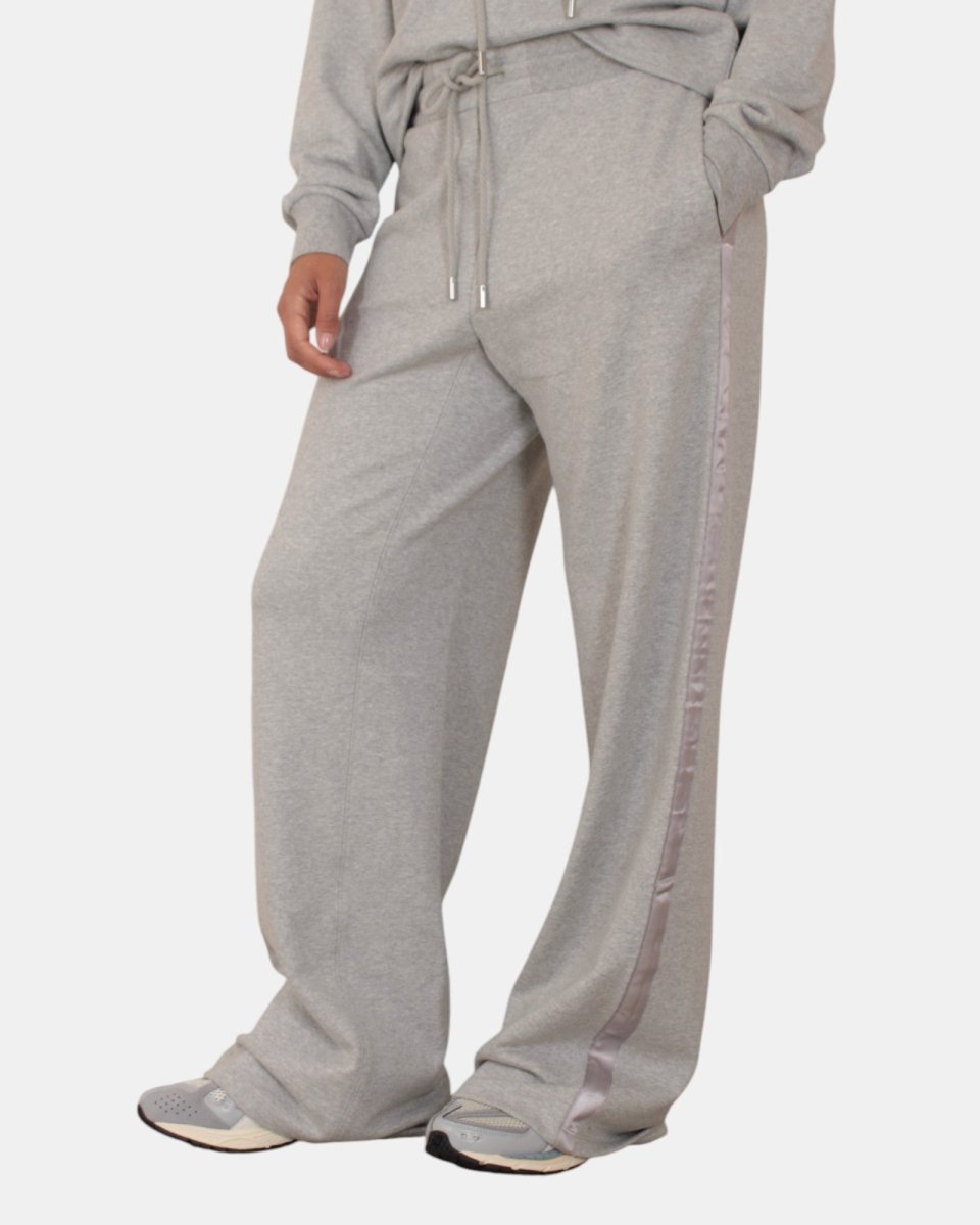 pantalone in felpa mod. veles - 002 nebbia melange - 10Decimi