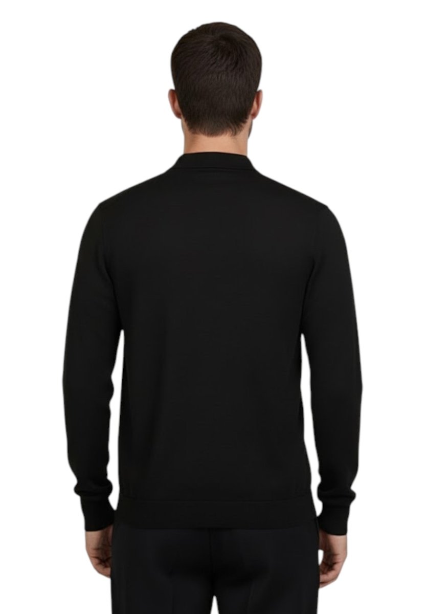 polo con bottoni rasata calata - 261 nero - 10Decimi