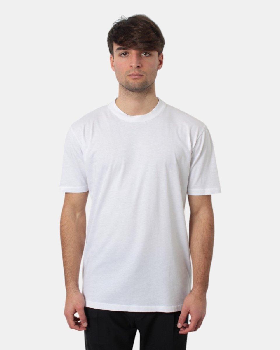 T - SHIRT BELLWOOD BASICA CON COLLO COSTINA - 001 BIANCO - 10Decimi