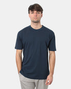 T - SHIRT BELLWOOD BASICA CON COLLO COSTINA - 015 BLU SCURO - 10Decimi