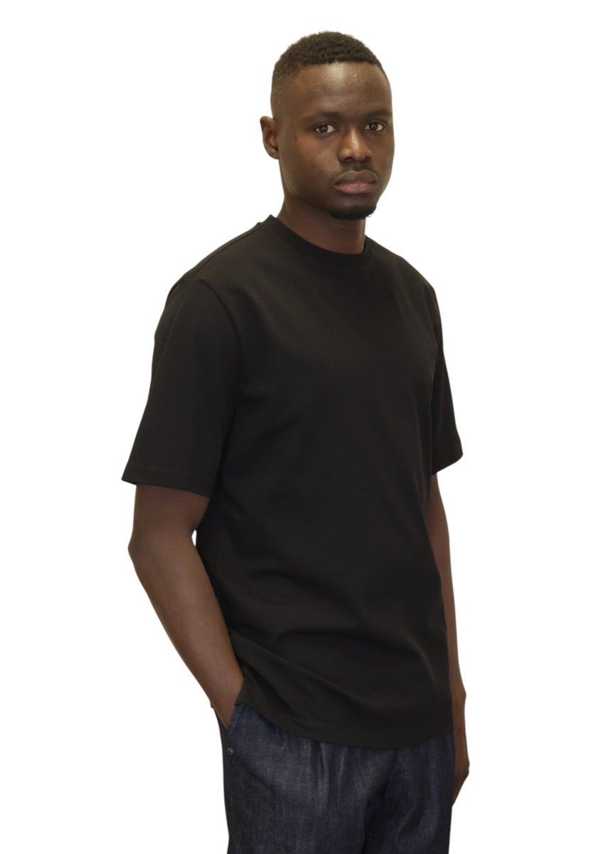 T - SHIRT IN PIQUET - 13 NERO - 10Decimi