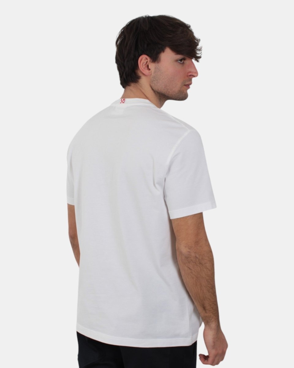 "t-shirt uomo ricamata "famolo strano" 01n – mc2 saint barth" - 10Decimi