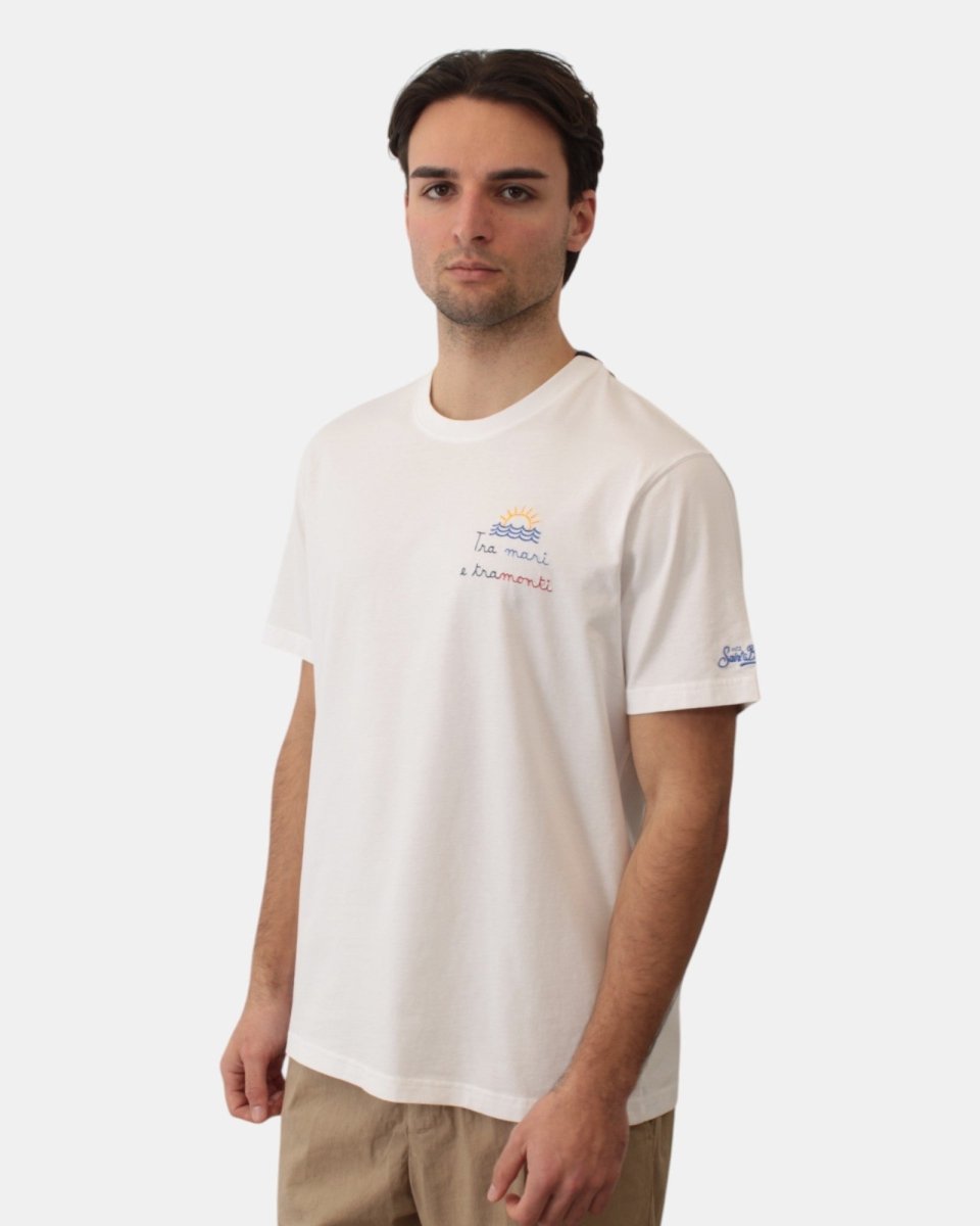 t-shirt uomo ricamata - tra mari 01n - 10Decimi