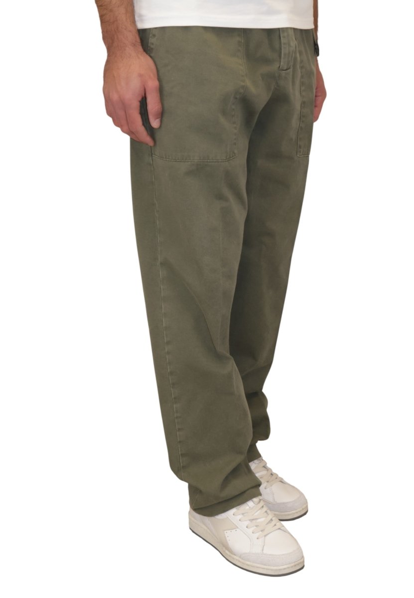 USA COTTON GABARDINE - VERDE MILITARE - 10Decimi