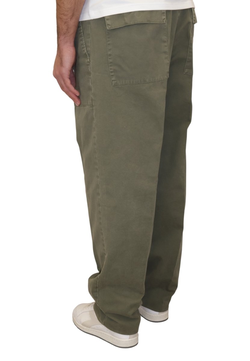 USA COTTON GABARDINE - VERDE MILITARE - 10Decimi