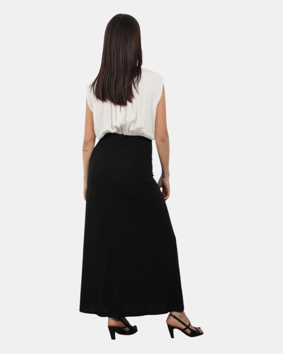 VESTITO JUCCA LONGUETTE - 045003 PANNA/NERO - 10Decimi