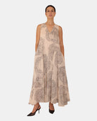 VESTITO MEIMEI J - S7010 STAMPA OYSTER/NERO - 10Decimi