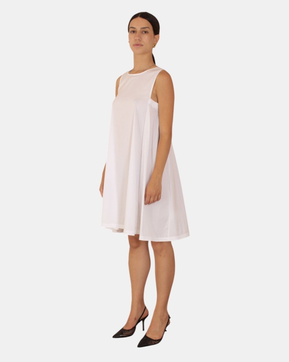 VESTITO MM MAX MARA LEISURE MOD. CAMPALE - 007 BIANCO OTTICO - 10Decimi