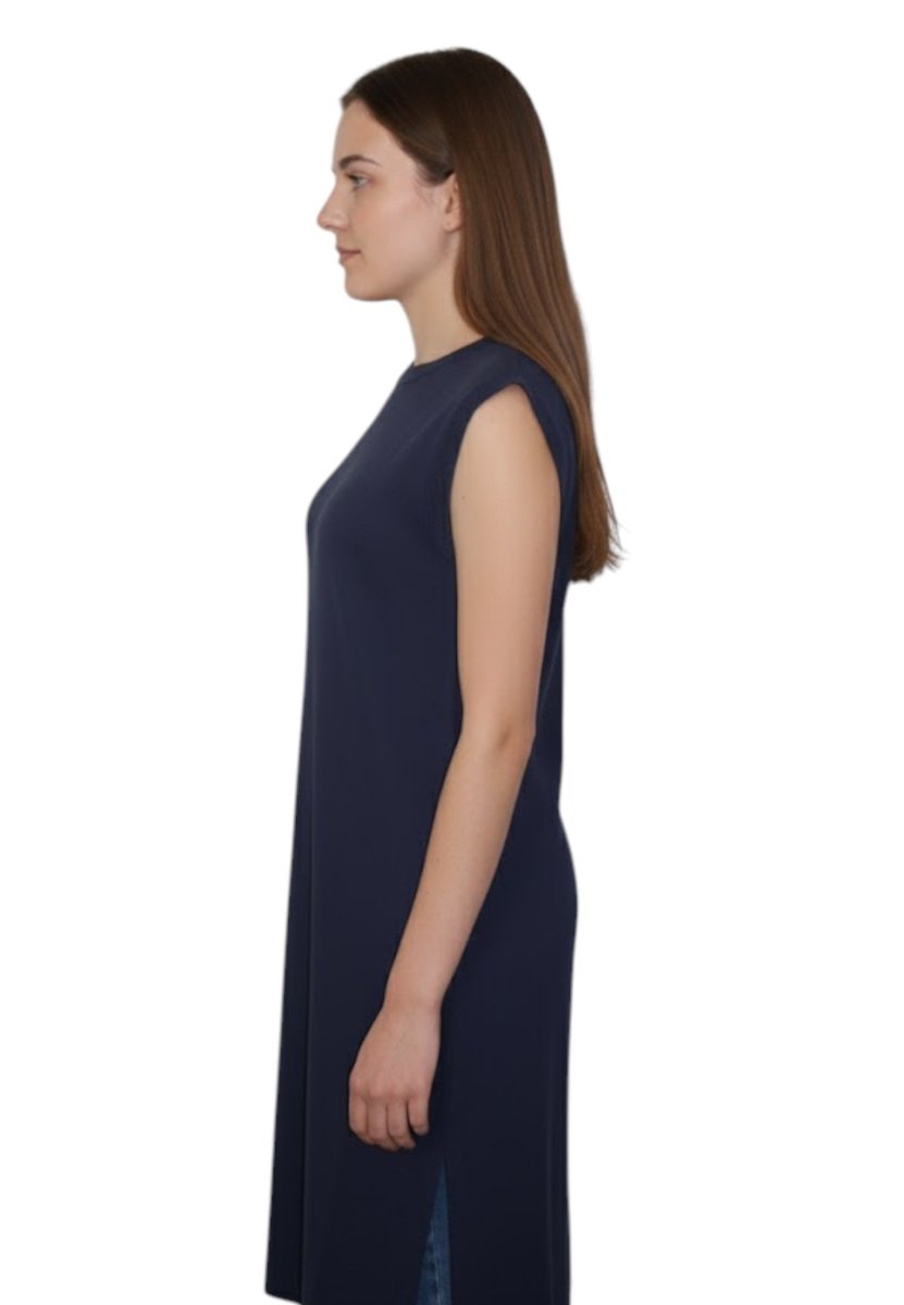 vestito mod. aulla - 004 blu marino - 10Decimi