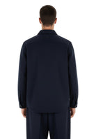 WHITE SAND - Overshirt Blu Navy - 10Decimi