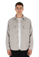 WHITE SAND - Overshirt Grigio Chiaro - 10Decimi