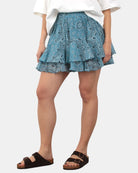 WOMAN MINI SKIRT - SILK VOILE BANDANNA ROUND 36 - 10Decimi