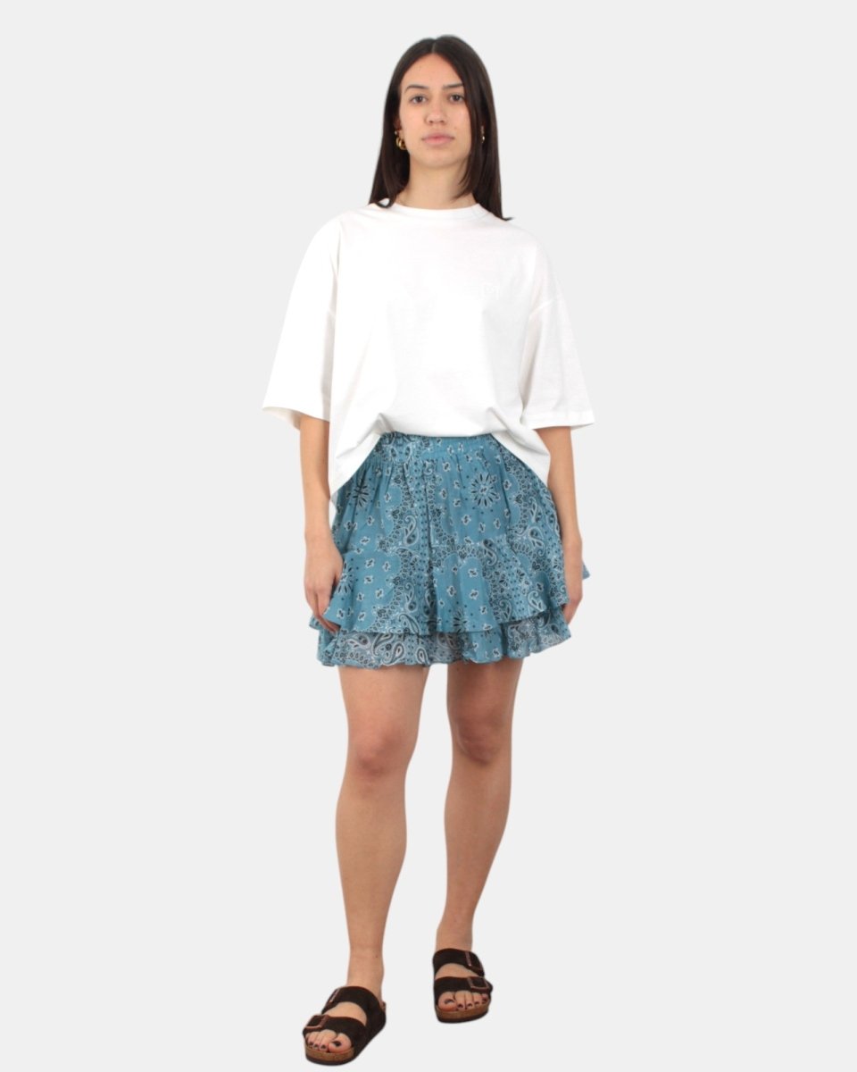 WOMAN MINI SKIRT - SILK VOILE BANDANNA ROUND 36 - 10Decimi