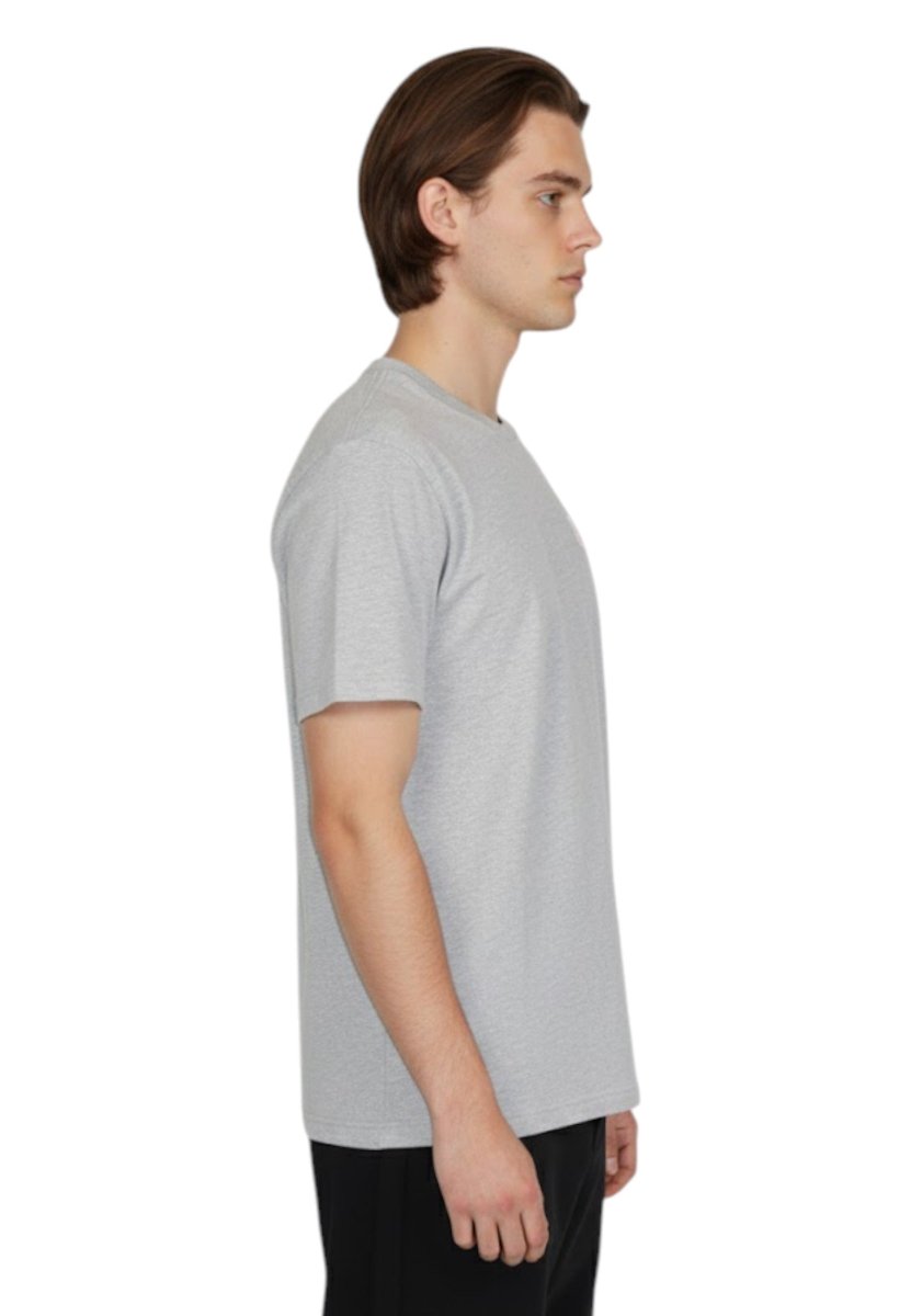 woven label t-shirt - athletic grey - 10Decimi