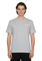 woven label t-shirt - athletic grey - 10Decimi