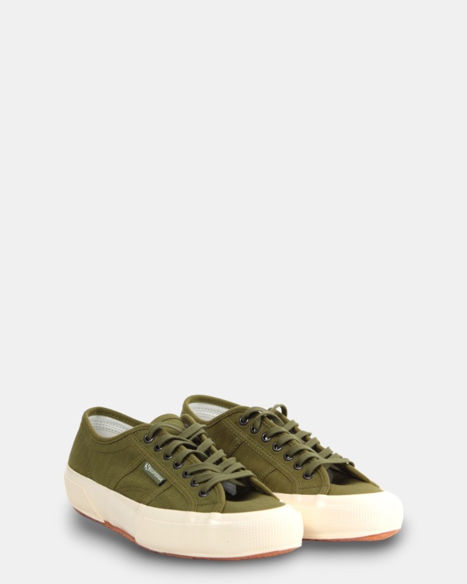 SUPERGA - Sneakers Green/off White - 10Decimi
