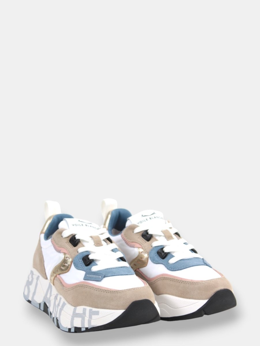 VOILE BLANCHE - Sneakers Sand/white/light Blue - 10Decimi